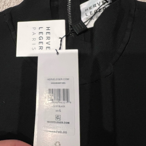 Herve Leger Open Back Mini Dress sz large - Picture 3 of 3